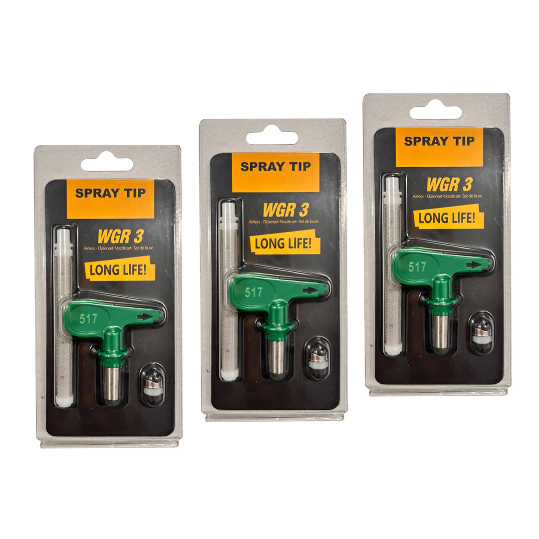 Set 3 duze airless, Hea Protip 517, 0.017, Inch, 50°, 0554517 Set 3 duze airless, Hea Protip 517, 0.017, Inch, 50°, 0554517